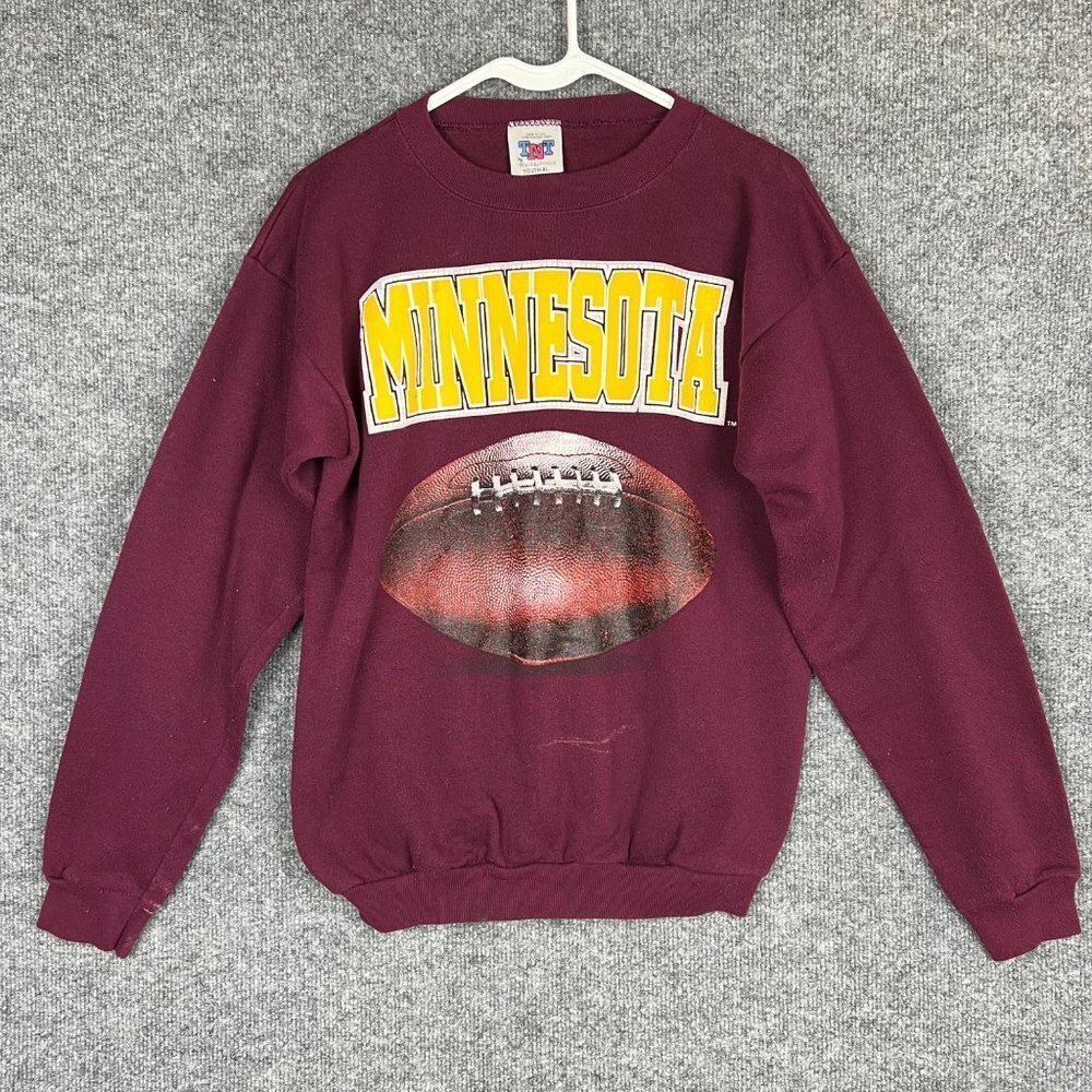 TNT Youth XL Minnesota Golden Gopher Maroon & Gold Pullover‎ Crewneck Sweatshirt